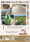 haduki (me-me27)さんの野菜の宅配サービスのチラシへの提案