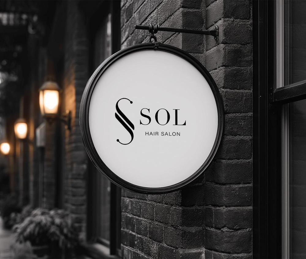 美容室　SOL ロゴ