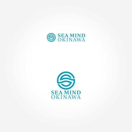 HACHIWARE (HACHIWARE)さんのマリンスポーツ/富裕層向けの宿泊施設/レンタカー総合サイト「SEA MIND OKINAWA」のロゴへの提案