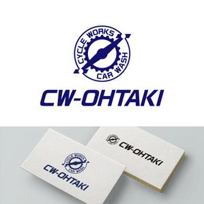 V-T (vz-t)さんの自転車とカーウォッシュを統合した「CW-OHTAKI」ロゴ募集！への提案