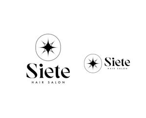 geboku (geboku)さんの美容室「Siete」のロゴへの提案