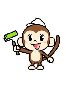 tamatsune (tamatsune)さんの外壁塗装専門店「塗るずら」の猿のメインキャラクターへの提案
