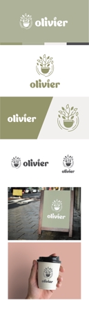 iroharu (iroroharu)さんのコーヒーショップ「olivier」のロゴへの提案