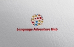 YF_DESIGN (yusuke_furugen)さんの英会話教室のサービス名「Language Adventure Hub」のロゴへの提案