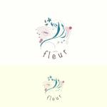 Yuki (t01my)さんのカフェ　fleur のロゴへの提案