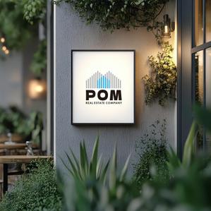 littlesense (littlesense)さんの不動産会社『POM』のロゴ作成への提案