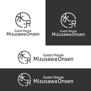 Bookusu Design (Bookusu_Design)さんの長期滞在型ゲストハウス「Guest House Mizusawa Onsen」のロゴへの提案