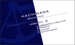 デザインや (poi_ma)さんの8Nana株式会社の名刺への提案