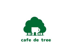 fin.martns (Kuri4404)さんのカフェ「cafe de tree」のロゴへの提案
