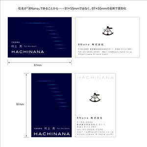 blanc (blanc3030)さんの8Nana株式会社の名刺への提案