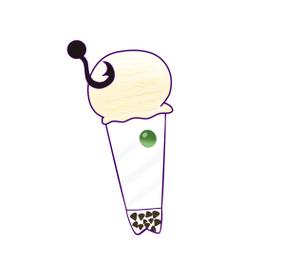 株式会社メディアソリューション (digilumi)さんの魚の形をしたオリジナルアイスクリームのイラストへの提案