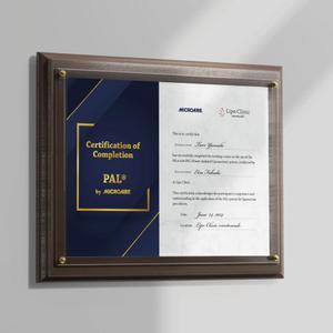 オオグチアサコ (Nyctosaurus)さんの医師向けのCertification(認定証)のデザインへの提案