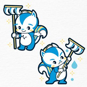 findyou - Design (findyou)さんの一軒家の外壁洗浄サービス「外壁洗浄中」のキャラクターデザインへの提案