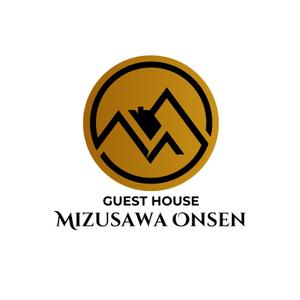 maeshi007 (maeshi007)さんの長期滞在型ゲストハウス「Guest House Mizusawa Onsen」のロゴへの提案