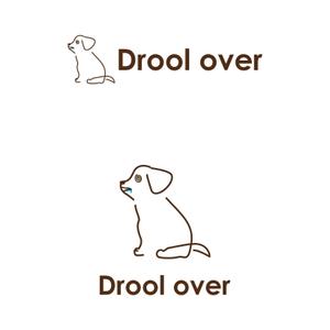 株式会社ＵＮＩＱＵＥ　ＷＯＲＫＳ (hiringhart_line)さんの犬のオヤツ製造販売のお店　［Drool over］のロゴへの提案
