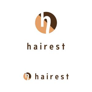 株式会社ＵＮＩＱＵＥ　ＷＯＲＫＳ (hiringhart_line)さんの美容室新ブランド【hairest（ヘアレスト）】ロゴデザインへの提案