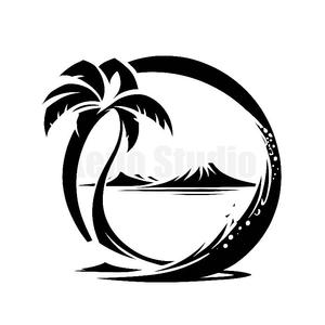 Xeno Studio (nok_amn)さんのハワイや海、バケーションを連想させるイラストへの提案