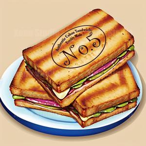 Xeno Studio (nok_amn)さんの【ランチ】キューバンサンドカフェ「No.5」のキューバンサンドのイラストへの提案