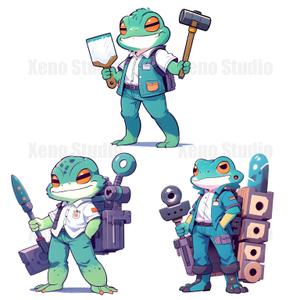 Xeno Studio (nok_amn)さんの設備屋の家守テックという屋号のキャラへの提案