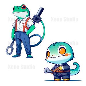 Xeno Studio (nok_amn)さんの設備屋の家守テックという屋号のキャラへの提案