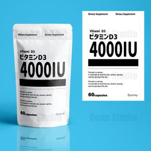 Xeno Studio (nok_amn)さんのサプリメントのアルミ袋パッケージデザインへの提案
