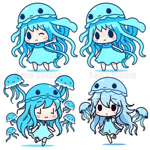 Xeno Studio (nok_amn)さんの海の生物　カメ　イルカ　クジラ　サメ　夫婦キャラクターへの提案