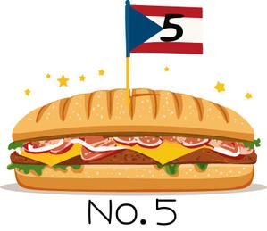 Fukuco (Fukuco)さんの【ランチ】キューバンサンドカフェ「No.5」のキューバンサンドのイラストへの提案