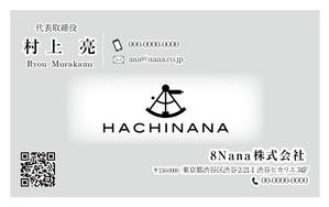 ハギモコ (hagi-moko)さんの8Nana株式会社の名刺への提案
