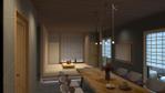 中村春樹 (fivecameleon)さんのリノベ物件デザイン　〜リビング+和室パース１枚〜への提案