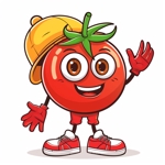 takeshi (takeshi205)さんのエコサンファームの商品であるトマトのキャラクターへの提案