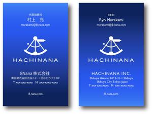 BLUE BARRACUDA (Izkondo)さんの8Nana株式会社の名刺への提案