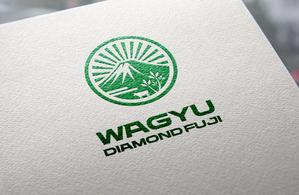 BLUE BARRACUDA (Izkondo)さんのオリジナルブランド和牛『WAGYU DIAMOND FUJI』のロゴへの提案