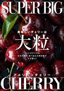 Y.design (yamashita-design)さんの青果売場に飾る「チェリーは大粒がおいしい！」ポスターへの提案