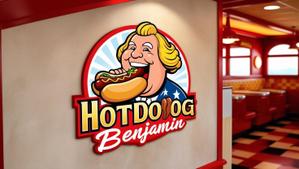 syd (syd0611)さんのホットドッグ屋　「HOTDOG　STATION　BENJAMIN」のロゴへの提案