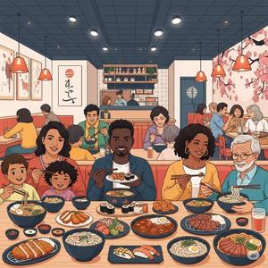 syd (syd0611)さんの米国展開予定の日本食レストランのイラストイメージへの提案