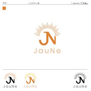まるぅ (maruuu-com)さんのアパレルブランド 「JauNe」のロゴへの提案