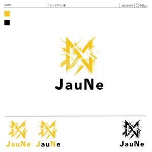まるぅ (maruuu-com)さんのアパレルブランド 「JauNe」のロゴへの提案