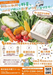 株式会社ポスティング・サービス (postingservice)さんの野菜の宅配サービスのチラシへの提案