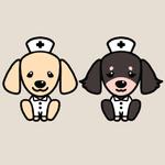 とろろこんぶ (daifukumentaico)さんの新規開業する小児科の2匹の子犬のキャラクターデザインです。への提案