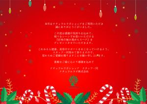 Healer (Healer)さんの【クリスマスカード作成】 健康食品会社　プレゼント用クリスマスカードA6両面への提案