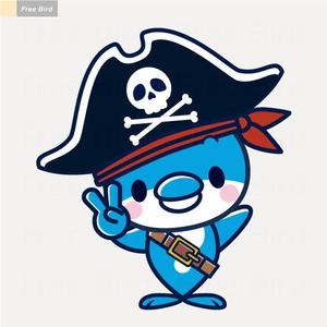 free bird (free-bird)さんの海の生物　カメ　イルカ　クジラ　サメ　夫婦キャラクターへの提案