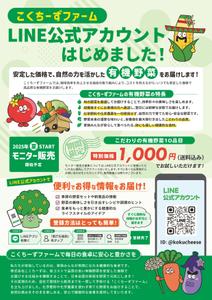 emiko (emiko1204)さんの有機野菜販売の新事業に関するLINE公式アカウント登録お願いのチラシへの提案