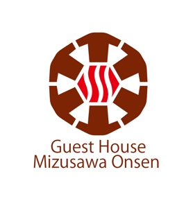 HIDETA　OK (hide_oka)さんの長期滞在型ゲストハウス「Guest House Mizusawa Onsen」のロゴへの提案