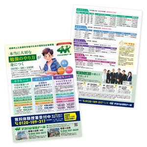 みつおデザイン (mitsuo-design)さんの学習塾マツハシゼミナールのチラシ広告への提案