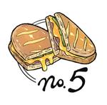 moli (moli_0915)さんの【ランチ】キューバンサンドカフェ「No.5」のキューバンサンドのイラストへの提案