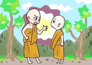 デザイン工房Angie (makisaburo)さんのこの仏教のお話の絵芝居イラスト（法話で使います）への提案
