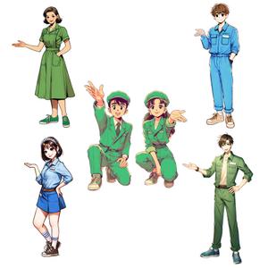 たちこま (tachikoma_oo)さんの【西福運送株式会社】の安全イメージキャラクターへの提案