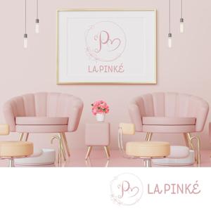 Aaanya (aaayano00)さんのネイルアイラッシュサロン「LA PINKÉ」のロゴへの提案