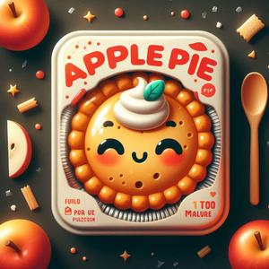 物書き屋さん ()さんのりんごジャムを付けて食べる、新しい形のアップルパイのパッケージデザインへの提案