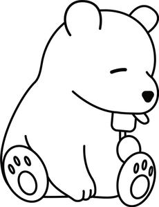 よっしもっし (yosshi-mosshi)さんのアウトドア商品にプリントする『アイスまたはかき氷を食べているクマ』のイラストへの提案